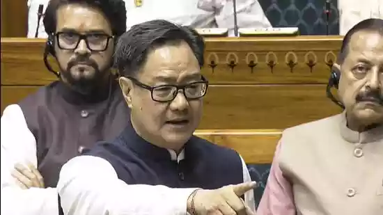 Kiren Rijiju blames Opposition for disrupting functioning of Parliament