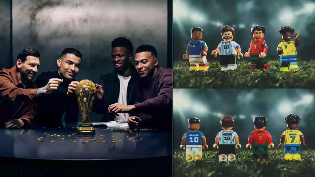 Lionel Messi, Cristiano Ronaldo, Kylian Mbappe And Vinicius Jr's LEGO Avatars Unveiled