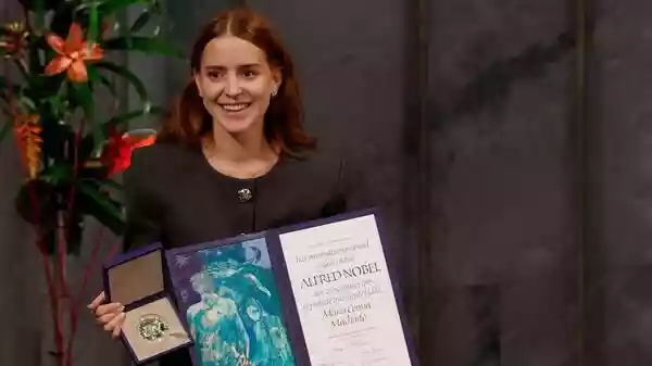 Machado's daughter accepts Nobel Peace Prize on mother's behalf – Watch