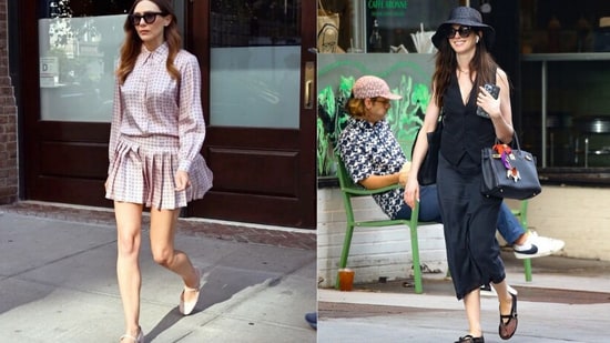 Mary Jane shoes are a piece of fashion history. Defined by their rounded closed toe, low heel, and a single strap across the instep, they've been loved for over a century. But ever wondered why they're called Mary Janes? The name actually comes from the 1900s Buster Brown comic strip, where the character Mary Jane wore this exact shoe style and the name stuck! Once a symbol of innocence and schoolgirl charm, Mary Janes have been reinvented by luxury houses, street-style icons, and even celebs like Anne Hathaway, Elizabeth Olsen and Gigi Hadid have been spotted rocking them with everything from dresses to denims, proving that this classic silhouette can be both chic and versatile.