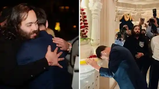 Messi hugs Anant Ambani