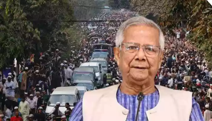 Muhammad Yunus Vows To Follow Radical Leader's Dream At Funeral