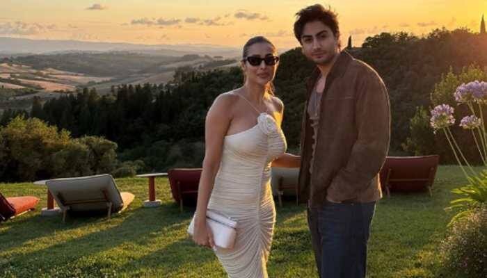 Mumbai: Bollywood diva Malaika Arora is currently holidaying in Tuscany with her son Arhaan Khan and said that she has ‘zero complaints'. The 51-year-old actress took to Instagram and shared a series of pictures and videos featuring herself with Arhaan. In one clip, the two could be seen cycling together. She also posted a handful of images showcasing the delicious delicacies and wine she savored.