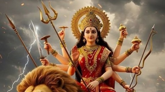 Navratri 2025 day 4: The nine-day festival of Navratri began on September 22 and will end October 2 with Vijayadashami, also known as Dussehra. The fourth day of Shardiya Navratri is dedicated to Goddess Kushmanda, with devotees worshipping this form of Durga and seeking her blessings. Check out the auspicious timings, rituals, puja procedure, and the colour to wear on this special day. <strong>(Also read: </strong><strong>Happy Navratri 2025: 100+ wishes, images, greetings, WhatsApp status to share with loved ones on Shardiya Navratri</strong><strong> )</strong>