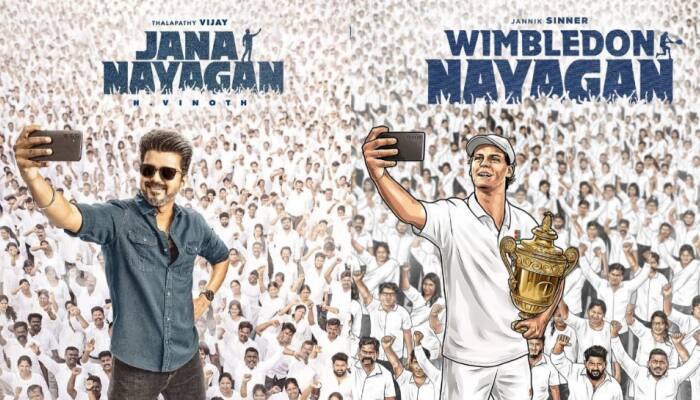 New Delhi: In a groundbreaking moment that bridges the worlds of global sport and Indian cinema, Wimbledon has paid tribute to Indian actor Thalapathy Vijay and his much-anticipated film Jana Nayagan, a first in the prestigious tennis tournament's history.