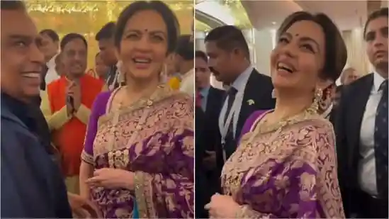 Nita Ambani rocks purple saree