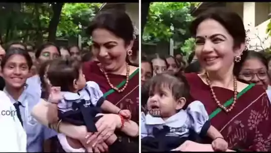 Nita Ambani’s ultra-sweet moment with toddler wins hearts
