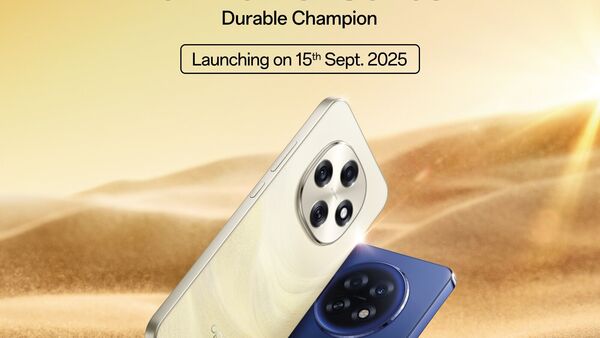 Oppo has confirmed that it will launch its new F31 series 5G in India on September 15. The teaser for the new phones carries the tagline “Durable Champion” along with two devices, one in a golden colour and another in a dark blue, with a circular camera module.