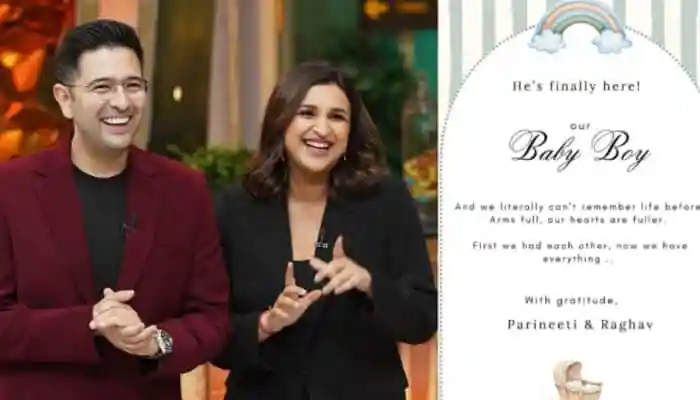 Parineeti Chopra And Raghav Chadha Announce Arrival Of Baby Boy - Check Post