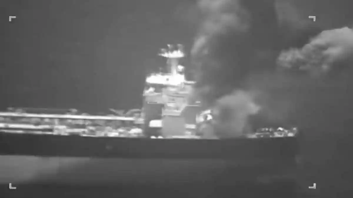 Pentagon Releases Footage Of US Strikes On Two Iranian Tankers In Strait of Hormuz