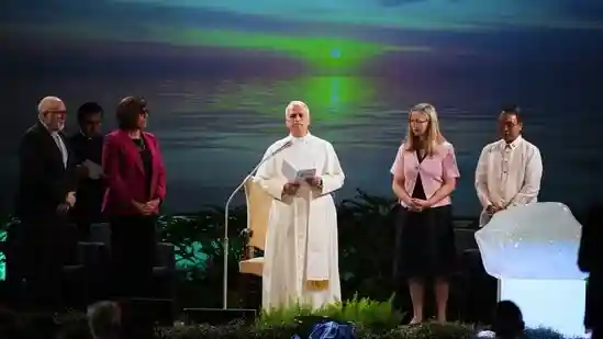 Pope Leo XIV has become the subject of many a joke online after he blessed a block of ice at the Raising Hope for Climate Justice conference near Rome. The Pope, at the event attended by former California Governor Arnold Schwarzenegger, said “We will raise hope by demanding that leaders act with courage, not delay. Will you join with us?”