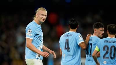 Premier League giants Manchester City breezed to a win in their UEFA Champions League 2025/26 opener against Italian champions Napoli at home on Friday. Erling Haaland and Jeremy Doku were on target for Pep Guardiola and Co. after Napoli were reduced to 10-men with Giovanni Di Lorenzo's sending off in the first half of the game.