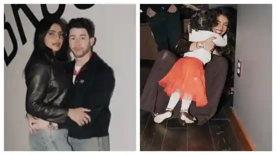 Priyanka Chopra hugs daughter Malti as she celebrates Nick Jonas’ tour finale