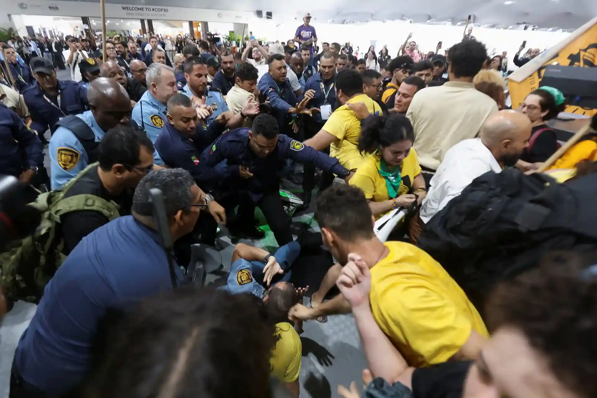 Protesters force their way into COP30 summit venue