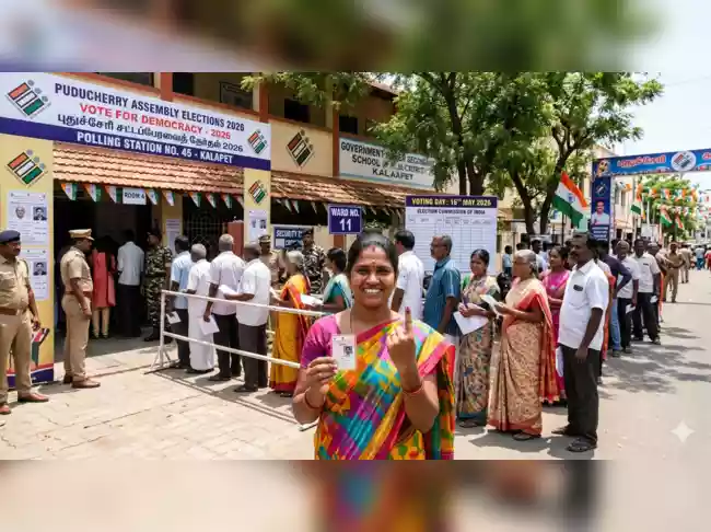 Puducherry Assembly Elections 2026 voter turnout