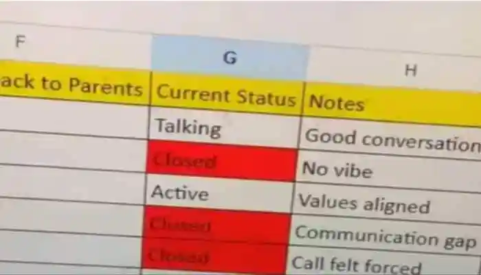 Pune man uses Excel to track arranged marriage matches