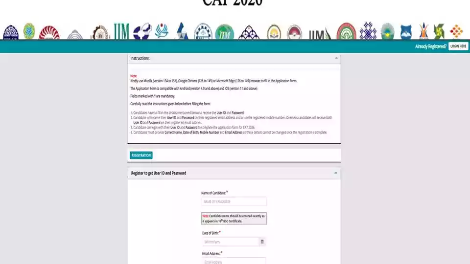 Registration for IIM CAT begins at iimcat