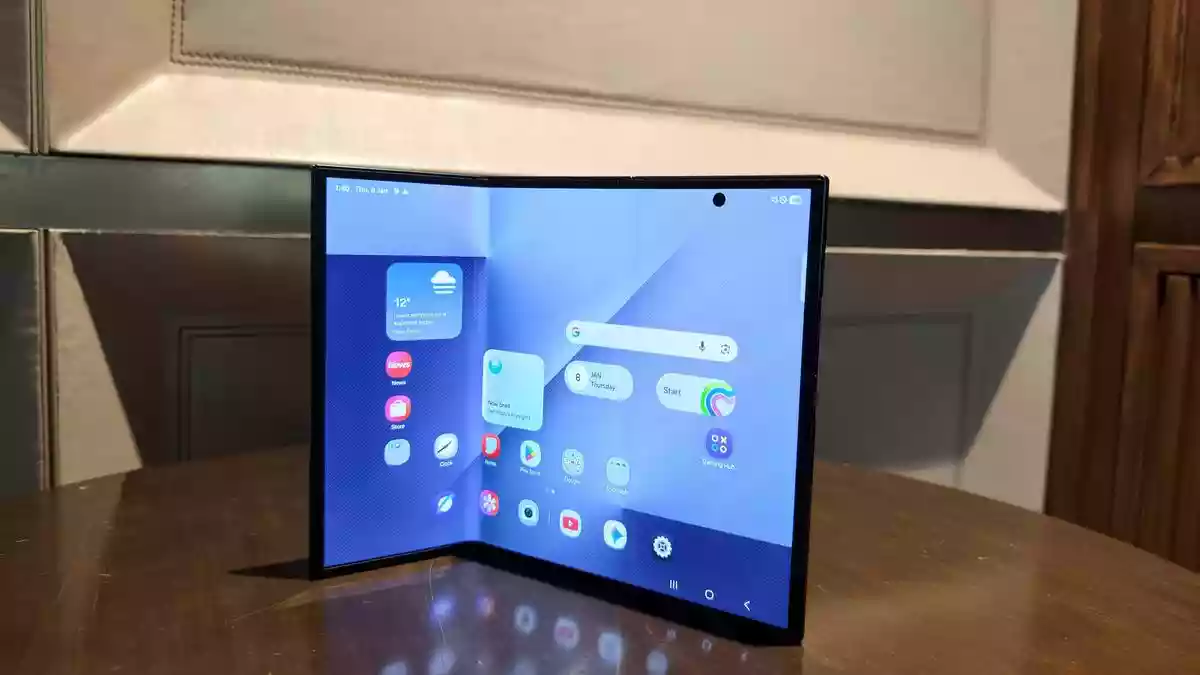 Samsung showcases its first-ever trifold smartphone