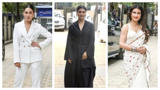 Sara Ali Khan, Konkona Sen, Fatima Shaikh all demonstrate the wide spectrum of feminine styles, from sharp, relaxed to graceful, for Metro In Dino promotions. Metro... In Dino, a story of how three couples navigate love across different age groups and metro cities, is all set to hit theatres on July 4. While the film’s release is just around the corner, the cast is already serving unique, standout looks during the promotions. Recently, Sara Ali Khan, Konkona Sen Sharma, and Fatima Sana Shaikh, along with Aditya Roy Kapur, posed for the paps during the promotions of the movie.