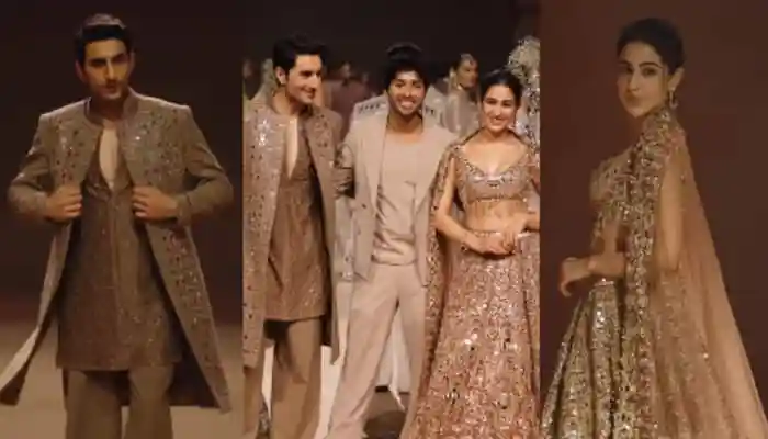 Sara Ali Khan shared a touching moment from the ramp, revealing something heartfelt her brother Ibrahim said to her during their runway debut together. Mumbai: One of the most adored sibling duos in Bollywood, Sara and Ibrahim Ali Khan walked the ramp together for the first time in matching outfits.Sara Ali Khan shared a touching moment from the ramp, revealing something heartfelt her brother Ibrahim said to her during their runway debut together.Mumbai: One of the most adored sibling duos in Bollywood, Sara and Ibrahim Ali Khan walked the ramp together for the first time in matching outfits. However, what made the experience extremely special for Sara was that as they were on the ramp, Ibrahim told her