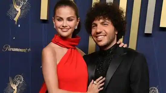 Selena Gomez and Benny Blanco got married at Santa Barbara, California, this Saturday, after they had been going out for almost two years. Gomez shared dreamy photos from the event, which was attended by celebrities like Taylor Swift. Blanco, 37, looked dapper in a tuxedo, and shared intimate moments with Selena, whom he's been dating since 2023, after they collaborated on music projects.