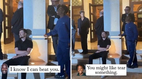 Shah Rukh Khan reacts as MrBeast talks about beating Shaquille O