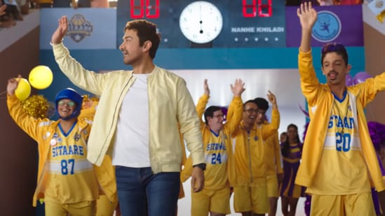 Sitaare Zameen Par box office collection day 1: The film marks Aamir Khan's return to the big screen after a three-year gap. Sitaare Zameen Par box office collection day 1 (updated live): Expectations are high from Aamir Khan's big screen return with Sitaare Zameen Par, after the underperformance of Laal Singh Chadha. Will the RS Prasanna film manage to bring back Aamir Khan's mojo at the box office? As per the latest update on Saclink.com, the sports drama film has seen a slow start, just above ₹10 crore. (Also read: Shah Rukh Khan visits Sitaare Zameen Par set, says Aamir Khan called him at least 10 times to meet the cast)