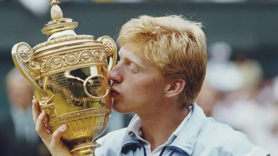 Six-time Grand Slam champion Boris Becker says he regrets winning Wimbledon at the age of 17 because of the pressure it placed on him during and after his playing career.</b> The German was only 17 years, seven months and 15 days when he beat Kevin Curren in 1985, becoming the youngest Wimbledon men's singles champion of all time.