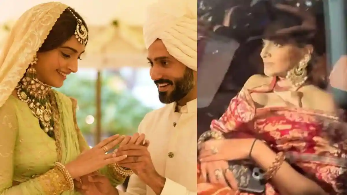 Sonam Kapoor's latest public appearance has once again fuelled speculation about her second pregnancy. The Neerja actress was spotted arriving at her father Anil Kapoor's residence for the annual Karwa Chauth celebration on Friday, October 10. Dressed in a stunning red and golden saree with intricate detailing, Sonam exuded festive charm but appeared to be deliberately hiding her baby bump.Sonam Kapoor's latest public appearance has once again fuelled speculation about her second pregnancy. The Neerja actress was spotted arriving at her father Anil Kapoor's residence for the annual Karwa Chauth celebration on Friday, October 10. Dressed in a stunning red and golden saree with intricate detailing, Sonam exuded festive charm but appeared to be deliberately hiding her baby bump.In a video going viral on social media, the actress was seen attempting to shield herself from the paparazzi as she made her way to the celebration. Despite her brief attempt to avoid the cameras, Sonam did manage to wave and smile at the photographers before quickly heading inside. Her graceful look, complete with a sleek bun and chunky gold earrings, left fans in awe — and even more curious about her pregnancy status.