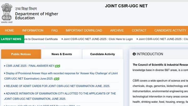<strong>CSIR NET Result 2025 Live: </strong>The National Testing Agency (NTA) is likely to release the CSIR NET June 2025 result soon on its official website. Although the NTA has not announced any date, the results are expected to be released today, August 20 or on Thursday, August 21.