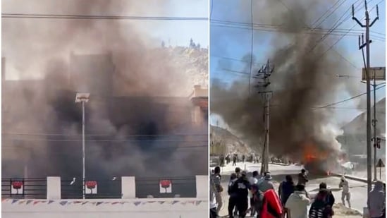 <strong>Ladakh protest news: </strong>Youth-led protests in Ladakh's Leh turned violent on Wednesday as protesters pelted stones at authorities, forcing the police to resort to teargas shells and baton charges. Thousands of youth joined the shutdown in Leh to support the demand to advance the proposed talks with the central government on the extended Sixth Schedule protections and statehood to Ladakh. <strong>Follow Ladakh protest live updates</strong>