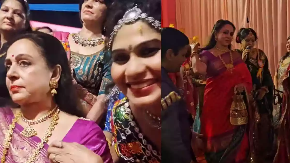 Sunita Rajwar strongly criticised an ardent fan of Hema Malini for her inappropriate actions towards the legendary actress. It is not new that a star is mobbed by fans during their various public appearances. But several actors are now speaking out against these actions and asking everyone to maintain a certain level of dignity during such interactions.Sunita Rajwar strongly criticised an ardent fan of Hema Malini for her inappropriate actions towards the legendary actress. It is not new that a star is mobbed by fans during their various public appearances. But several actors are now speaking out against these actions and asking everyone to maintain a certain level of dignity during such interactions.In a video posted on Instagram, Hema Malini was spotted arriving at an event specially organised to celebrate Navratri and have a garba night. Naturally, she was surrounded by a huge number of fans on all sides, eager to get a photo with the actress. Dressed in a pretty silk saree teamed with gold jewellery, the “Dream Girl of Bollywood