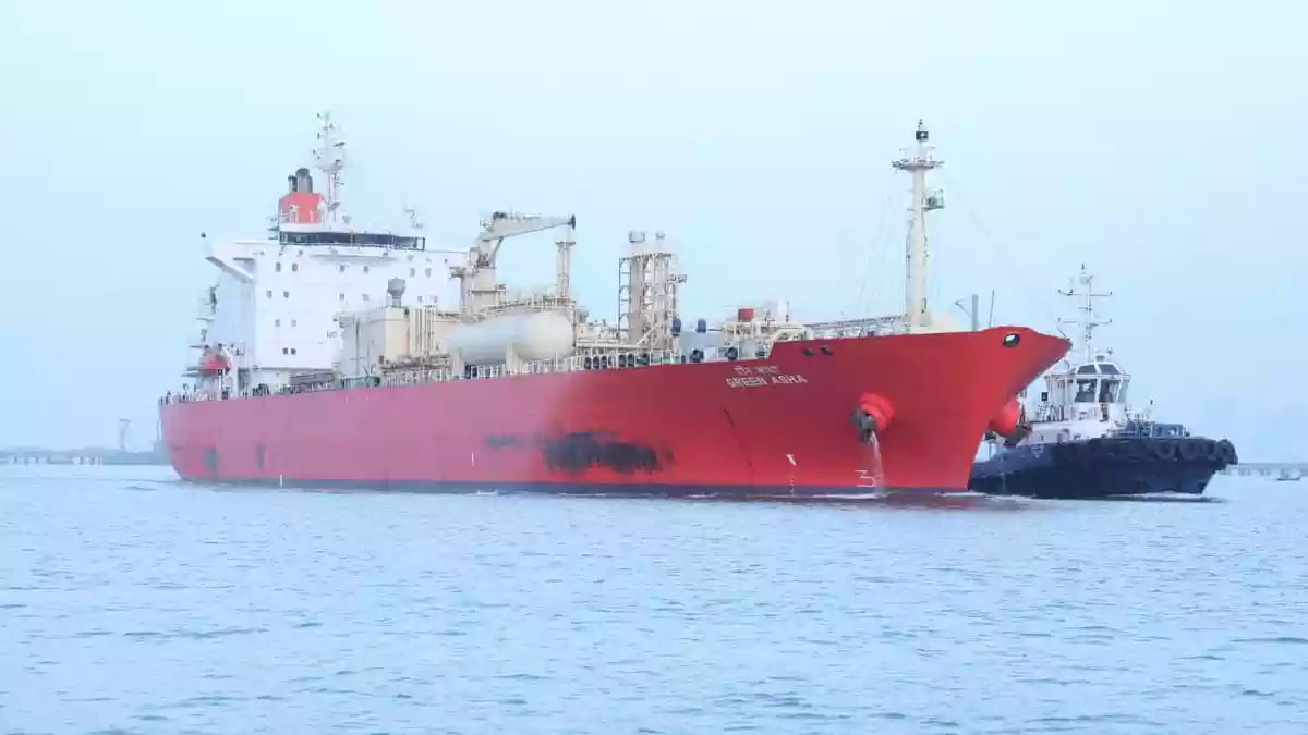 Tanker carrying 15