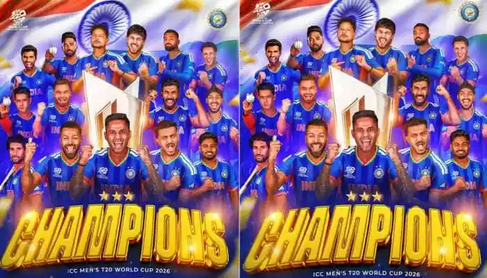 Team India wins T20 World Cup 2026