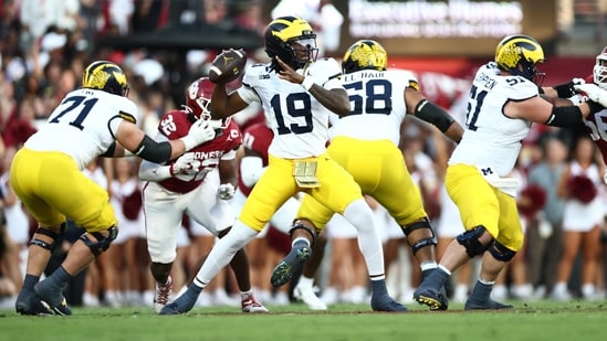 Tempers were high on the Michigan sideline during Saturday's game against Oklahoma. Quarterback Bryce Underwood and running back Justice Haynes were spotted arguing late in the second quarter in Norman, raising concerns among fans. A miscommunication on a third-and-2 run-pass option derailed a promising Michigan drive late in the first half, with 3:22 remaining and the Wolverines trailing Oklahoma 7-0.