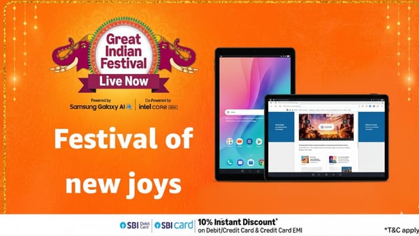 The Amazon Diwali Sale 8PM deals are live, bringing exciting discounts on Android tablets from leading brands. If you're looking for a device that balances entertainment, productivity, and portability, now's the best time to buy. Popular tablets from Samsung, Lenovo, and other trusted names are available at reduced prices, making them ideal for students, professionals, and casual users alike.