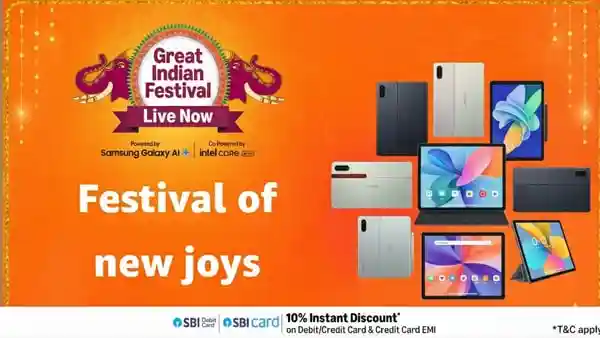The Amazon Great Indian Festival Sale is here with exclusive offers on the newly launched 2025 tablets. From Apple iPads to Samsung Galaxy Tabs, Lenovo, Xiaomi and OnePlus, some of the most awaited devices are now available at discounted prices. With up to 53% off, buyers can finally grab premium tablets at attractive rates.