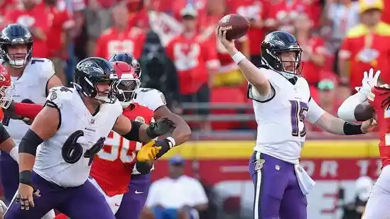 The Baltimore Ravens appear to be in a difficult situation ahead of their crucial Sunday match against the Houston Texans at M&T Bank Stadium, with multiple players facing injuries. Nine of the team's major athletes, including quarterback (QB) Lamar Jackson, have been listed as injured on the Ravens' report, as per ESPN.