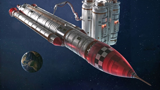 The billionaire space rivals are working on ambitious missions to the moon or Mars, and a crucial design element for each venture is using spacecraft that take on additional fuel while orbiting Earth. Vehicles that could grab propellants in orbit would be less weighed down at liftoff, letting planners design missions to travel farther from Earth with more cargo, scientific gear or crew members, advocates say.