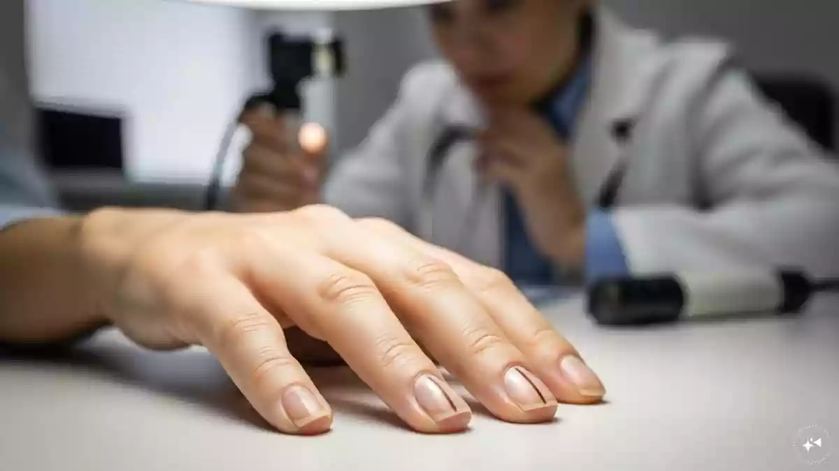 The Brown Line Warning On Nails