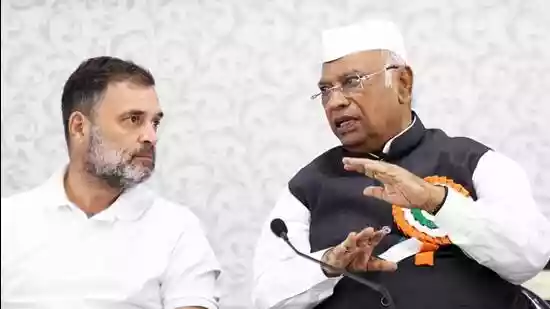 The Congress party on Tuesday condemned the lynching of a man from the Dalit community Hariom Valmiki in Uttar Pradesh's Rae Bareli. In a joint statement, Congress president Mallikarjun Kharge and Rae Bareli MP Rahul Gandhi said that the brutal murder of Valmiki is a “grave offense against the Constitution of this country, a crime against the Dalit community, and a stain on this country and society.”The Congress party on Tuesday condemned the lynching of a man from the Dalit community Hariom Valmiki in Uttar Pradesh's Rae Bareli.In a joint statement, Congress president Mallikarjun Kharge and Rae Bareli MP Rahul Gandhi said that the brutal murder of Valmiki is a “grave offense against the Constitution of this country, a crime against the Dalit community, and a stain on this country and society.”The two leaders also said that, “Since 2014 (when the BJP came to power), trends like mob lynching, bulldozer injustice, and mob rule have become a terrifying hallmark of our times.”