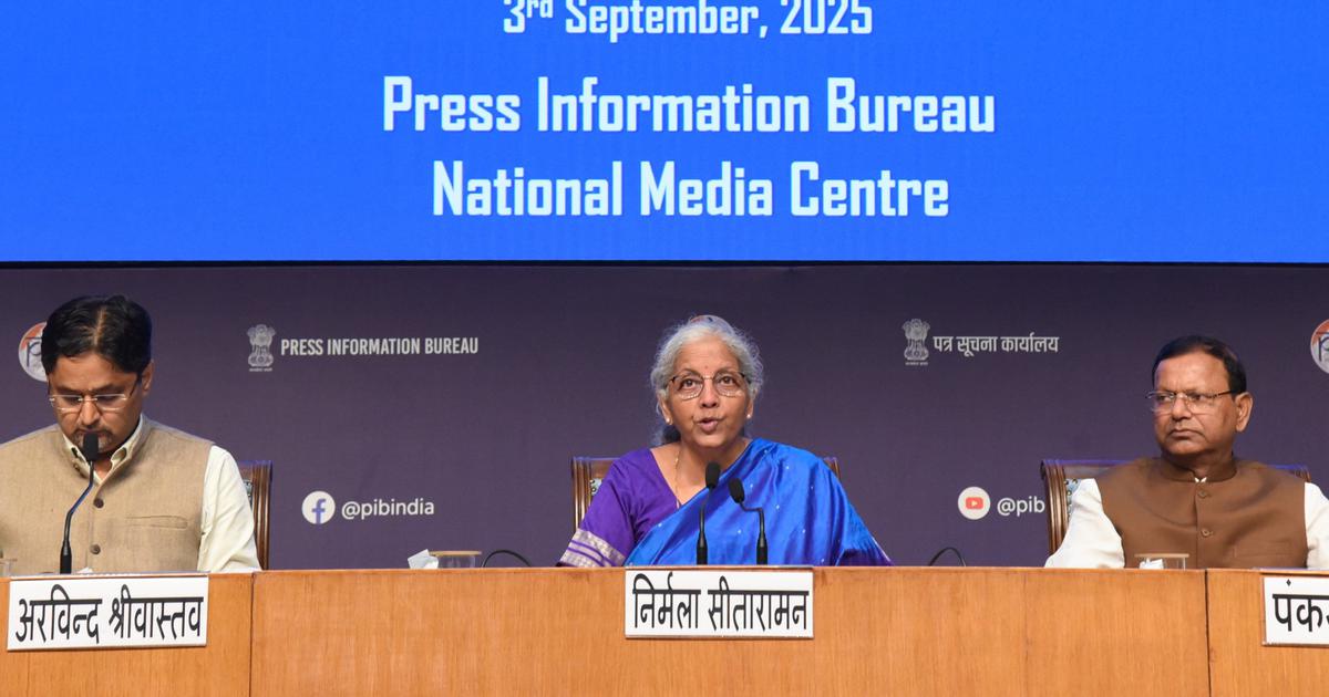 The Goods and Services Tax Council on Wednesday cleared a new slab structure, revamping it into a primarily two-rate system from the current four-tiered one. The new GST system will comprise two slabs of 5% and 18%, Union Finance Minister Nirmala Sitharaman announced after the 56th meeting of the council.