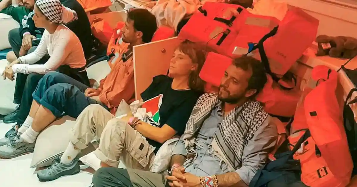 The Israeli military on Wednesday intercepted the Global Sumud Flotilla, a fleet of nearly 50 boats carrying humanitarian aid sailing toward the besieged Gaza, said activists on board. At least 19 of the fleet's boats were intercepted by the Israeli Navy about 70 nautical miles from Gaza, the Associated Press quoted the activists as saying.