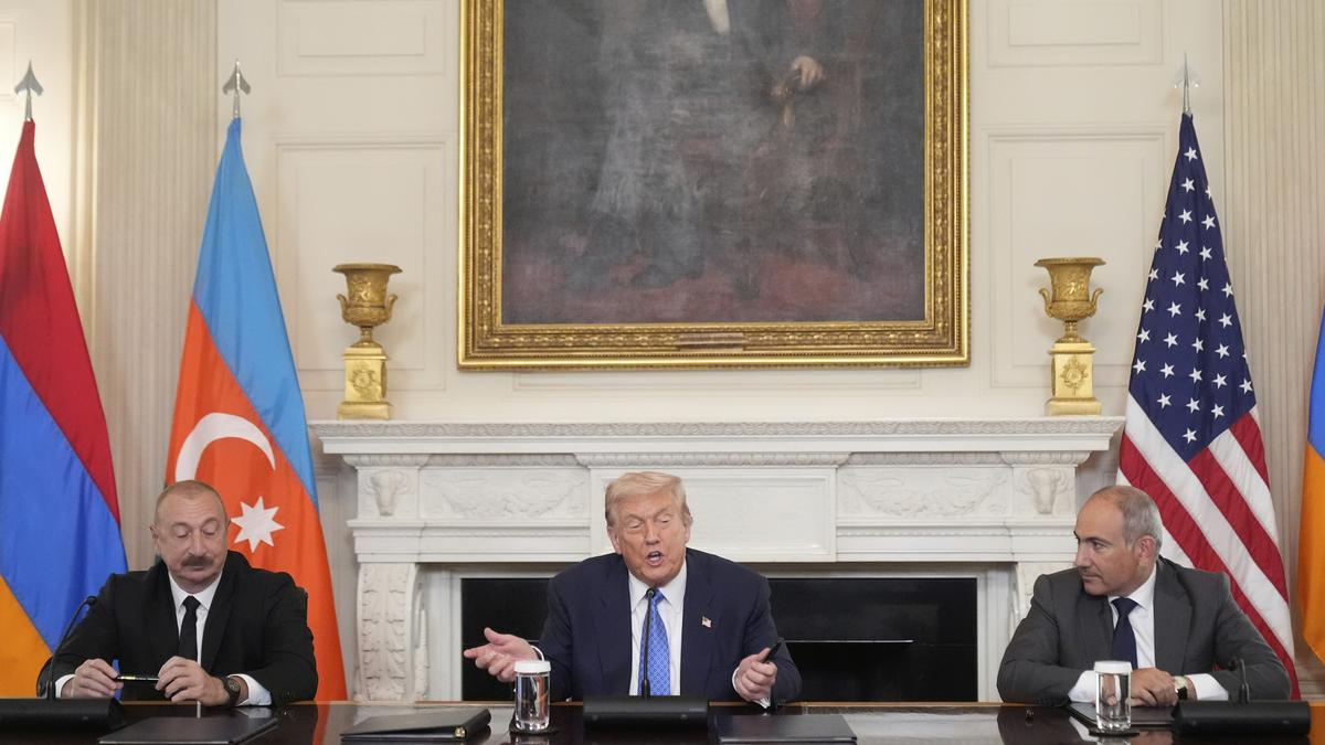 The leaders of Armenia and Azerbaijan shook hands as they joined U.S. President Donald Trump at the White House on Friday (August 8, 2025) for a peace summit where they signed an agreement aimed at ending decades of conflict. The two countries in the South Caucasus have signed agreements with each other and the U.S. that will reopen key transportation routes, allowing the U.S. to capitalise on Russia's declining influence in the region. The deal includes an agreement that will create a major transit corridor to be named the Trump Route for International Peace and Prosperity, the White House said.