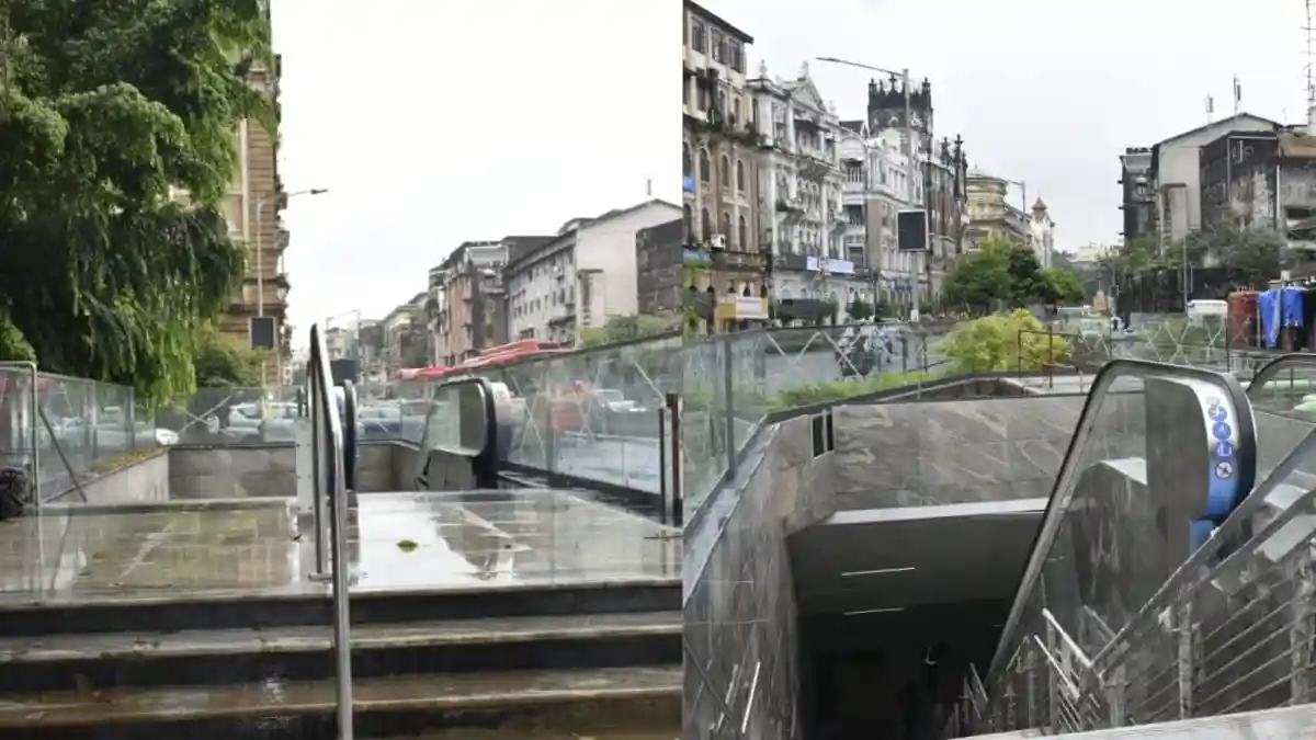 The Mumbai Metro Rail Corporation (MMRC) has issued a clarification on the design of the upcoming Hutatma Chowk Metro Station on Line-3. Many had questioned why the station's entry and exit areas are left open without a roof. In response, MMRC posted on X (formerly Twitter), explaining that the design was carefully planned to preserve the heritage value of the area.