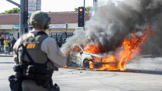 The White House said that at least 2,000 National Guard troops will be deployed to “address the lawlessness that has been allowed to fester” in the city. US President Donald Trump on Saturday deployed 2,000 National Guard troops to Los Angeles as the clashes between protesters and federal immigration authorities entered the second day.