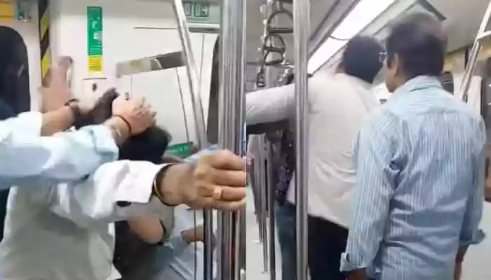 This is not the first time a video of a metro fight has gone viral. In recent times, multiple clips showing arguments, physical altercations, and unruly behaviour in metro trains have surfaced online, raising concerns over public transport etiquette. In a video that is going viral on social media, men can be seen getting into a heated altercation inside a metro train. The fight quickly turned physical, with an individual kicking, while another is pulling hair, and shouting. In the video, it could be heard that one person allegedly abused another, escalating the intense brawl.