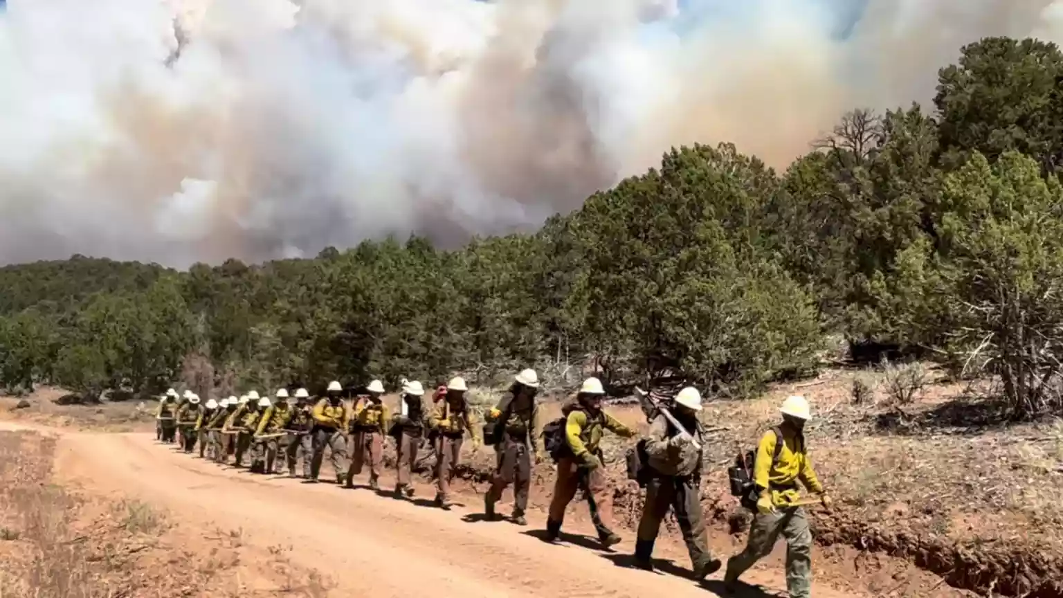 Three firefighters die battling huge wildfires on Colorado-Utah border