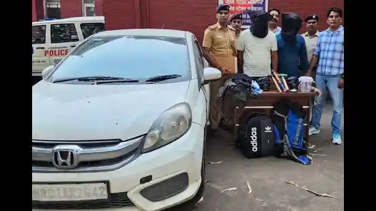Two men who provided housekeeping services to Reliance Jewels, Chandigarh, were behind the attempted robbery at the brand's showroom in Manimajra, in the early hours of Monday, police said while revealing that the duo has been arrested. The accused have been identified as Himanshu alias Sahil, 32, of Ambala Cantonment, the proprietor of a housekeeping firm named Sahil Enterprises, and his aide Sunny, 31, of Yamunanagar.