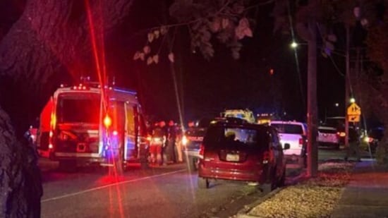 Two police officers were shot and killed in a northern Utah city and a man was taken into custody, authorities said. The officers were responding to a domestic disturbance call Sunday in a neighborhood in Tremonton. In the incident, a sheriff's deputy and a police dog were wounded and were hospitalised in fair condition, police said.